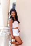 Light Pink Spaghetti Strap Cropped Tank - Shop Kendry Collection Boutique