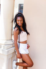 Light Pink Spaghetti Strap Cropped Tank - Shop Kendry Collection Boutique