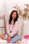 Baby Pink Textured Sweater - Shop Kendry Collection Boutique