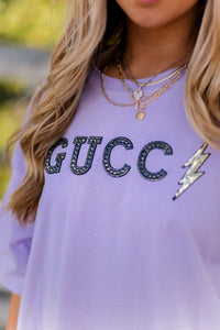 Back With A Bang Purple Graphic Tee - Shop Kendry Collection Boutique