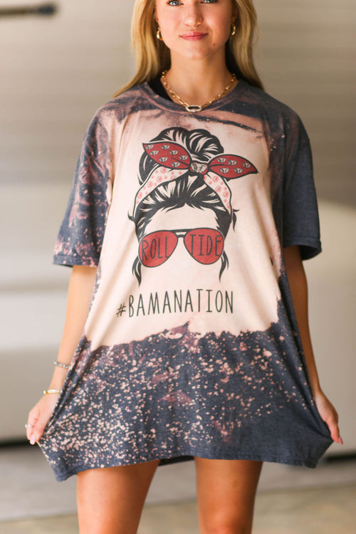 Bamanation Acid Washed Graphic Tee - Shop Kendry Collection Boutique