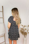 Black Floral Print Puff Sleeve Mini Dress - Shop Cute Ditzy Floral Dresses Now Online At Kendry Collection Boutique