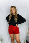 Black Fuzzy Knit Sweater - Shop Kendry Collection Boutique