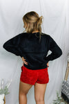 Black Fuzzy Knit Sweater - Shop Kendry Collection Boutique