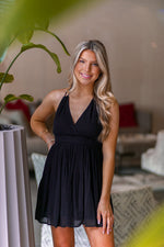 Black Halter Neck Sun Dress - Shop Kendry Collection Boutique
