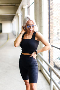 Thick Strap Ribbed Cropped Tank Top - Shop Kendry Collection Boutique Online