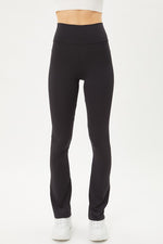 Black High Waisted Seamless Flare Leggings - Kendry Collection Boutique