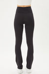 Black High Waisted Seamless Flare Leggings - Kendry Collection Boutique
