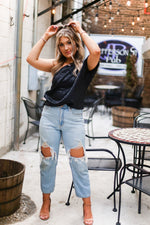 Black Leopard Silk One Shoulder Top - Shop Kendry Collection Boutique