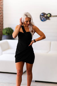 Black One Shoulder Mini Dress - Shop Kendry Collection Boutique 