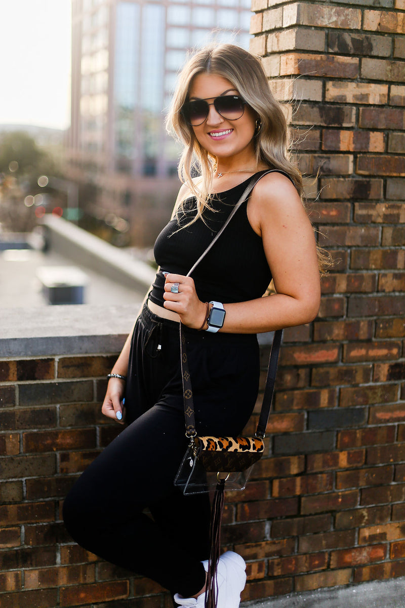 Black One Shoulder Ribbed Tank Top - Shop Kendry Collection Boutique Online