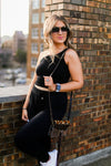 Black One Shoulder Ribbed Tank Top - Shop Kendry Collection Boutique Online