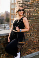 Black One Shoulder Ribbed Tank Top - Shop Kendry Collection Boutique Online