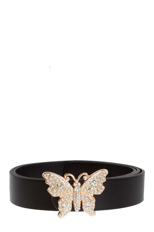 Black Rhinestone Butterfly Belt - Shop Kendry Collection Boutique