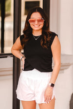 Black Ruched Sides Workout Tank - Shop Kendry Collection Boutique