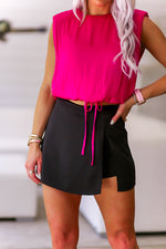 Black Side Slit Detail Skort - Shop Kendry Collection Boutique