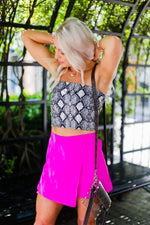Magenta Pink Asymmetrical Skort - Shop Kendry Collection Boutique