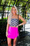 Magenta Pink Asymmetrical Skort - Shop Kendry Collection Boutique
