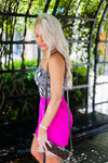 Magenta Pink Asymmetrical Skort - Shop Kendry Collection Boutique