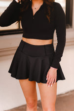 Black Tennis Mini Skort - Kendry Collection Boutique