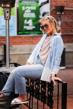 Bleached Chambray Button Down - Shop Kendry Collection Boutique 