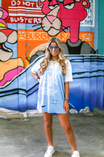 Bleached Distressed Led Zep Band Tee - Shop Kendry Collection Boutique