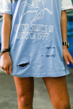 Bleached Distressed Led Zep Band Tee - Shop Kendry Collection Boutique