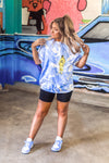 Astroworld Blue Tie Dye Graphic Tee - Shop Kendry Collection Boutique