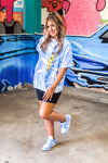Astroworld Blue Tie Dye Graphic Tee - Shop Kendry Collection Boutique