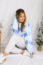 Blue Tie Dye Crewneck Sweatshirt - Shop Kendry Collection Boutique 