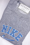 Blue and grey Street Style Crewneck Sweatshirt