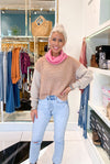Blush Knit Sweater- Shop Kendry collection boutique online 