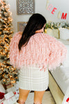 Pink Fringe Knit Cropped Sweater - Shop Kendry Collection Boutique