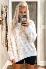 Blush Pink Leopard Fleece Pullover - Shop Cozy Loungewear Online At Kendry Collection Boutique