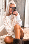 Blush Pink Leopard Fleece Pullover - Shop Cozy Loungewear Online At Kendry Collection Boutique