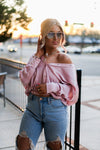 Blush Pink Long Sleeve Button Down Blouse - Shop Kendry Collection Boutique