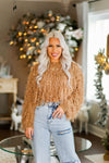 Brown Fringe Knit Cropped Sweater - Shop Kendry Collection Boutique