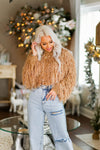 Brown Fringe Knit Cropped Sweater - Shop Kendry Collection Boutique