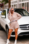 Brown Ribbed Knit Romper - Shop Kendry Collection Boutique