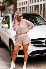 Brown Ribbed Knit Romper - Shop Kendry Collection Boutique