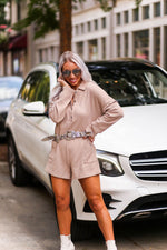 Brown Ribbed Knit Romper - Shop Kendry Collection Boutique
