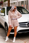Brown Ribbed Knit Romper - Shop Kendry Collection Boutique
