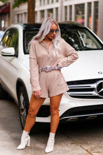 Brown Ribbed Knit Romper - Shop Kendry Collection Boutique