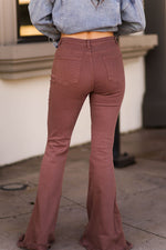 Brown Super Flare Denim Jeans - Shop Kendry Collection Boutique