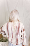 Button Up Ivory Mocha Tie Dye Top - Shop Kendry Collection Boutique
