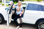 Charcoal Tie Dye Sequin Lips Crop Tee - Kendry Collection Boutique