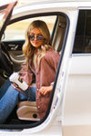 Coco Mix Two Toned Brown Color Block Corduroy Button Down - Shop Kendry Collection Boutique