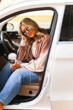 Coco Mix Two Toned Brown Color Block Corduroy Button Down - Shop Kendry Collection Boutique