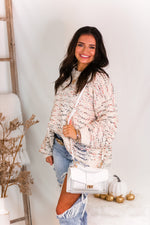 Colorful Popcorn Distressed Hem Sweater - Kendry Collection Boutique