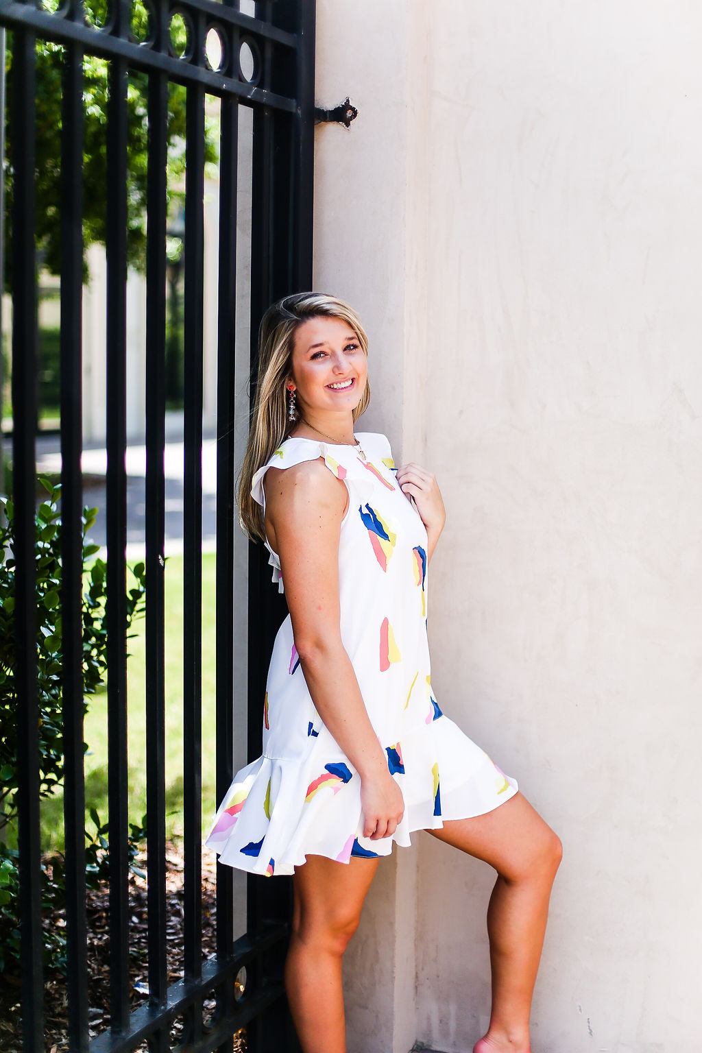Colorful shift dress discount
